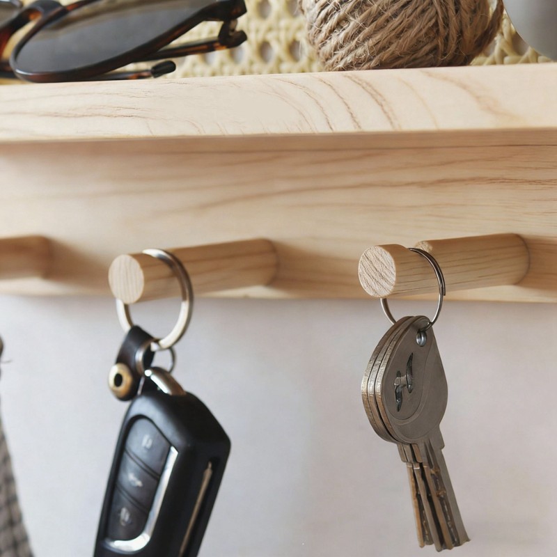 Magazine Holder Rack - AT05-Dokuma Anahtarlık ve Dergi Tutucu -