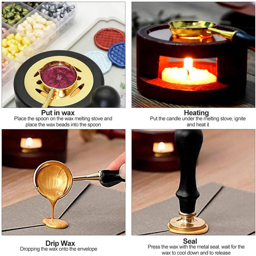 2/3 adet sızdırmazlık balmumu  - Wax Seal Stamp Set incelemesi ve fiyatı