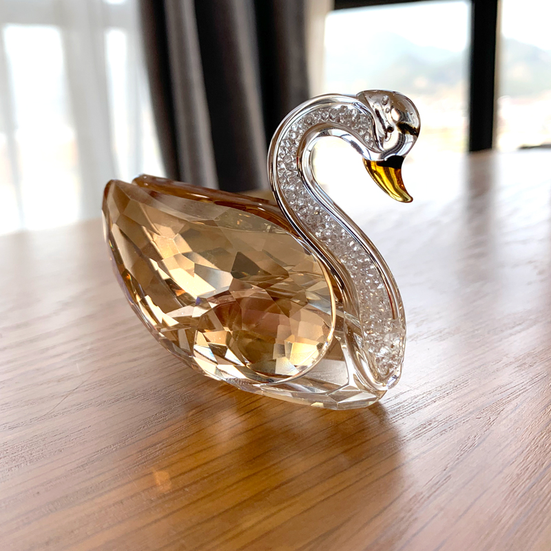 3 renk büyük kuğu kristal cam  - Paper Weight Crystal incelemesi ve fiyatı