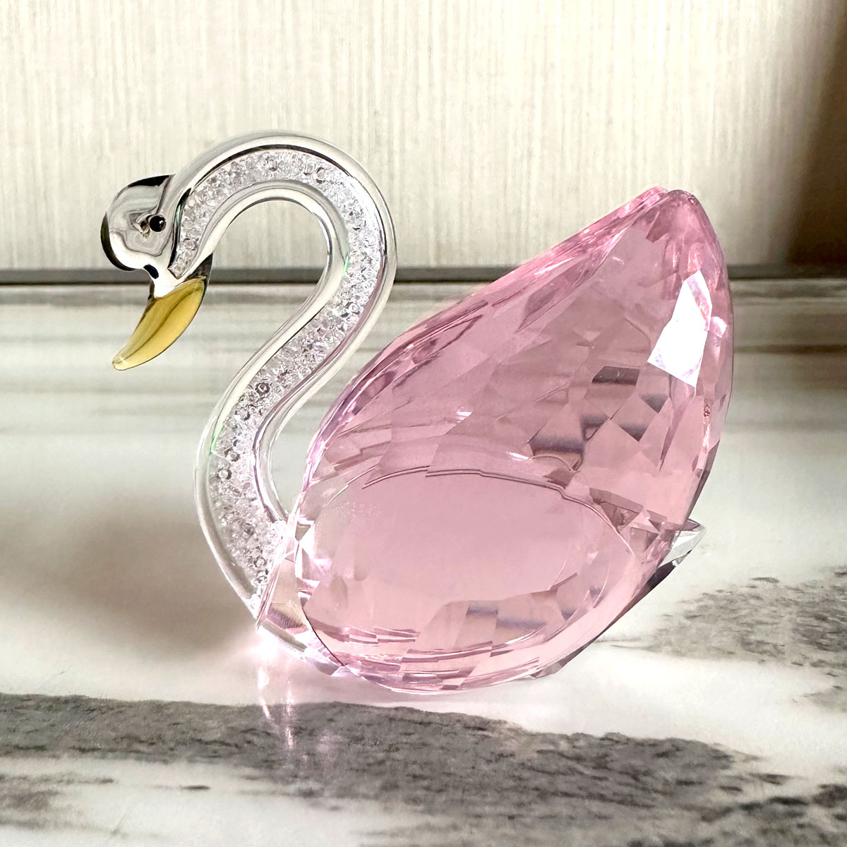 3 renk büyük kuğu kristal cam  - Paper Weight Crystal incelemesi ve fiyatı