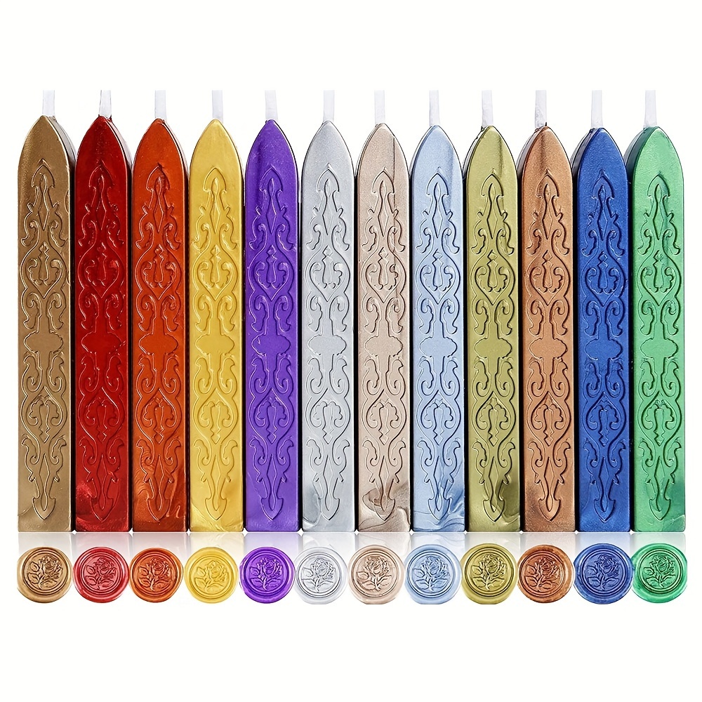 12 adet/torba Metalik Karışık  - Wax Seal Stamp Set incelemesi ve fiyatı